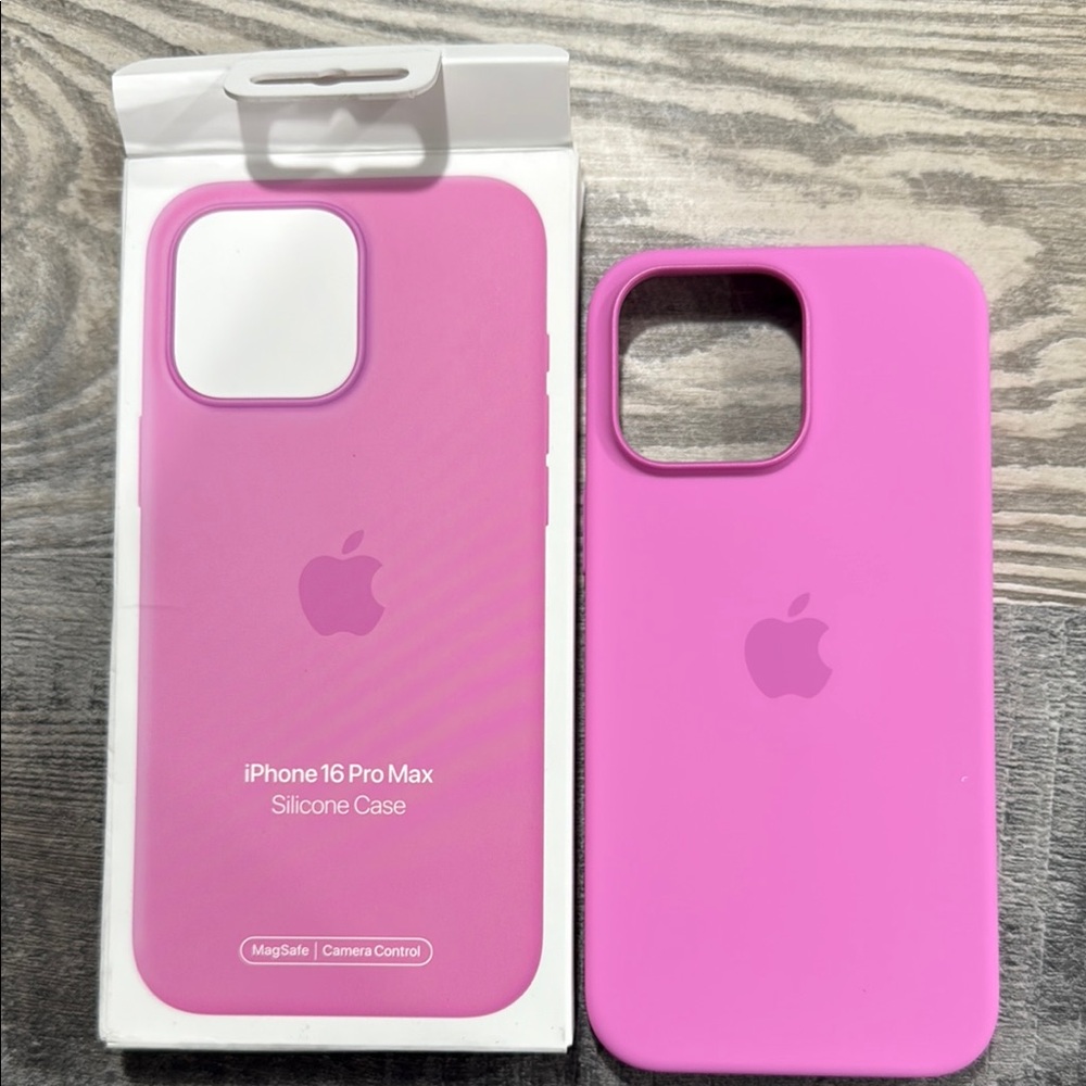 Apple Pink Silicone iPhone Case